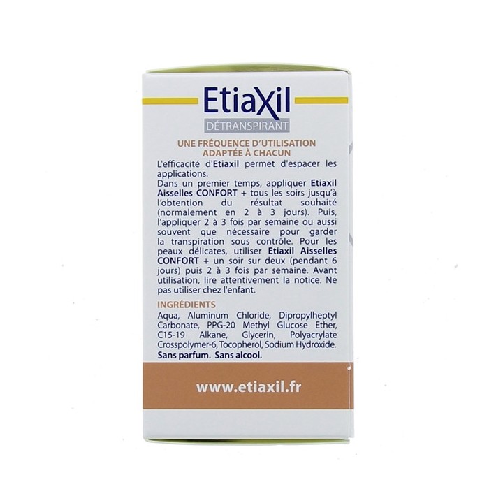 Détranspirant Confort+ Transpiration forte 15ml Etiaxil