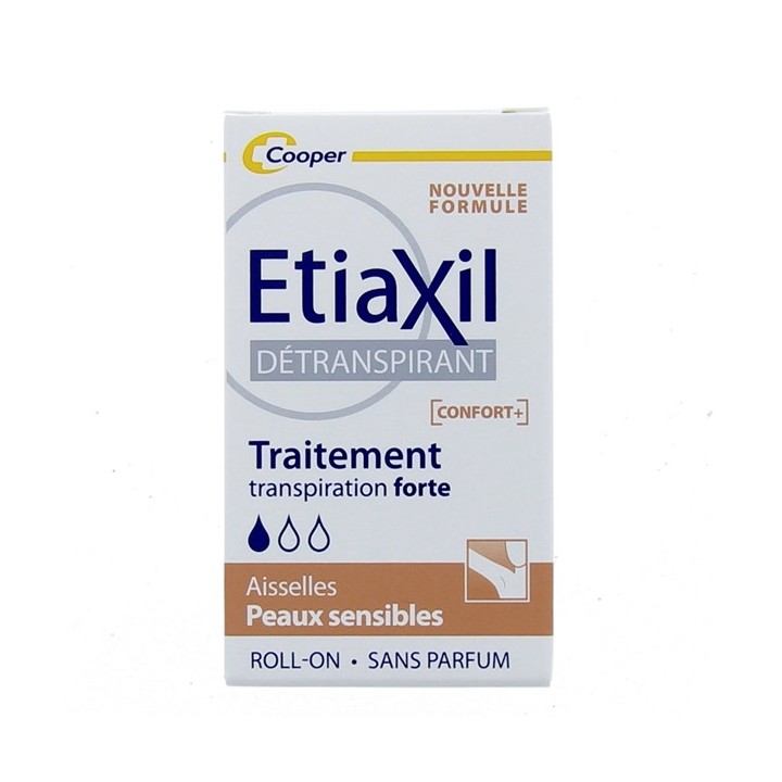 Détranspirant Confort+ Transpiration forte 15ml Etiaxil