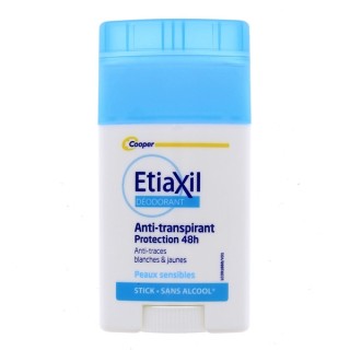 Anti-transpirant Stick Protection 48h Peaux sensibles 40ml - Etiaxil - IllicoPharma