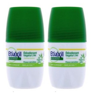 Déo Roll-on Végétal 24h Peaux sensibles 2x50ml Etiaxil