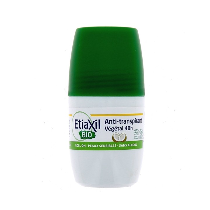 Anti-transpirant Roll-on Végétal Coco 48h BIO 50ml Etiaxil