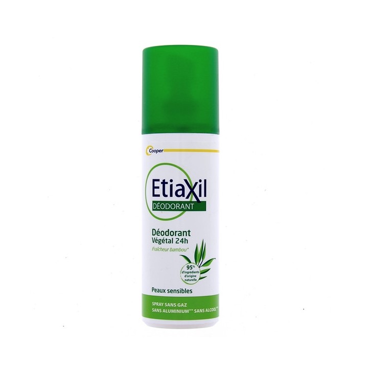 Déo Spray Végétal 24h Peaux sensibles 100ml Etiaxil