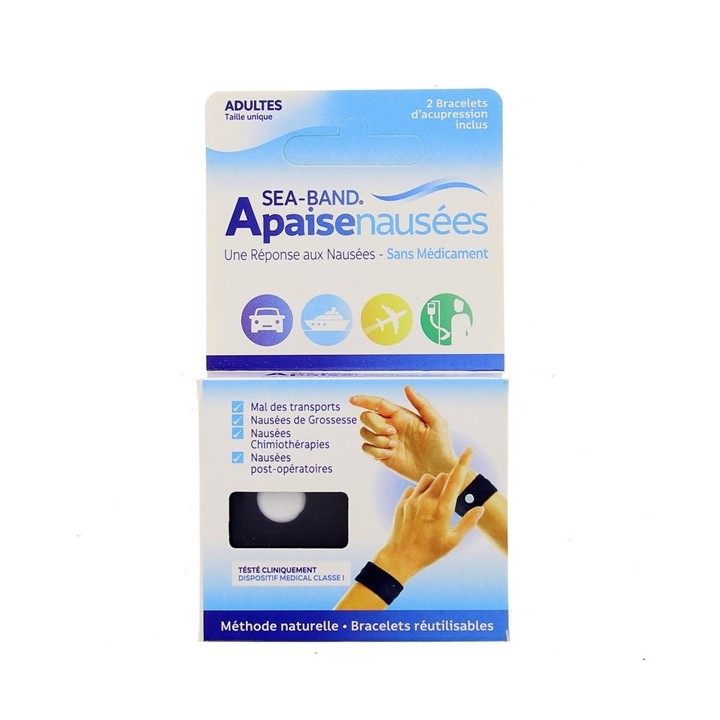 Bracelets Apaise Nausée Adulte Sea Band