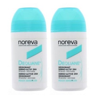 Deoliane déodorant Roll-on dermo-actif 24h 2x50ml Noreva