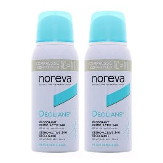 Deoliane déodorant Spray dermo-actif 24h 2x100ml Noreva