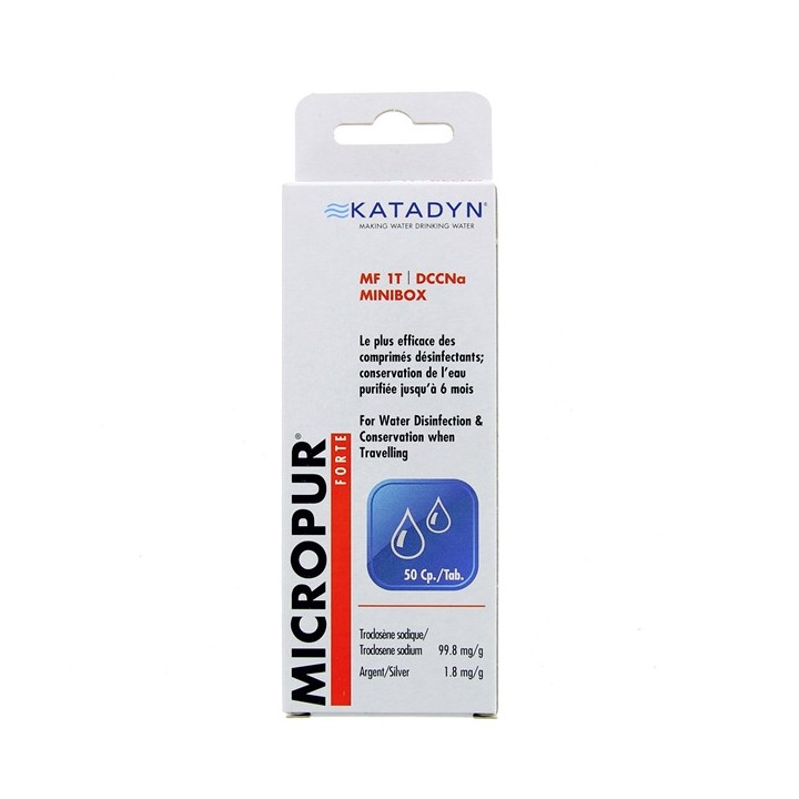 Micropur Forte MF 1T 50 comprimés purifiant - Indispensables pour le voyage - IllicoPharma