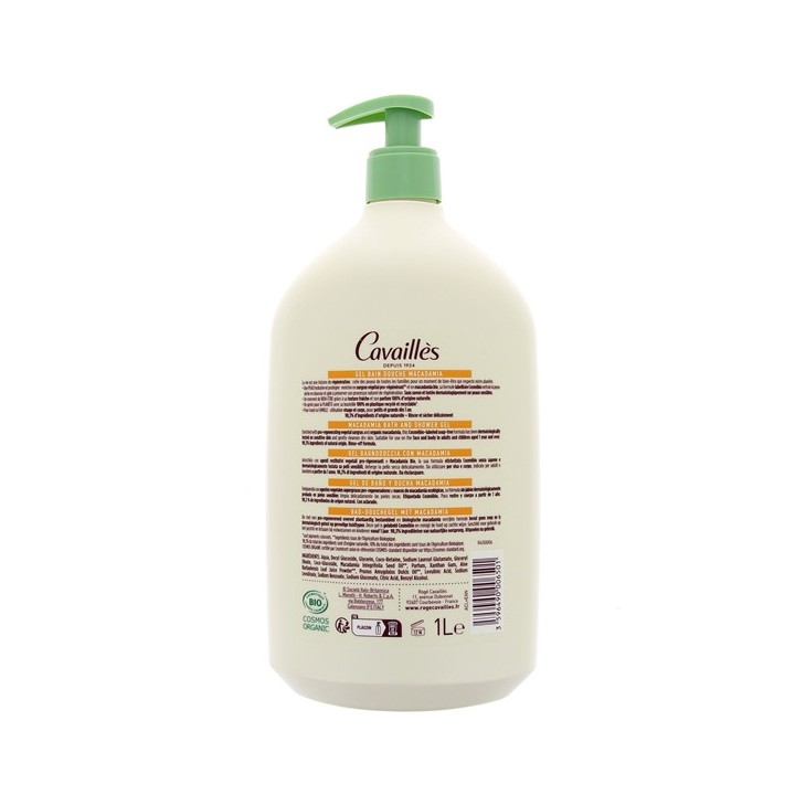 Gel bain douche BIO Macadamia Surgras 1L Rogé Cavaillès