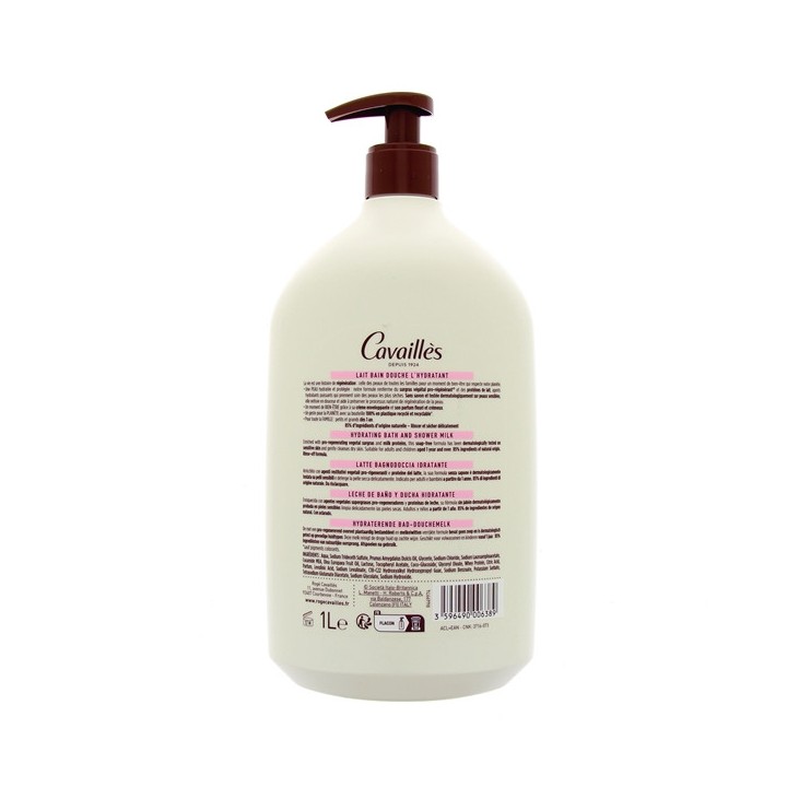 Lait bain douche L'hydratant Surgras 1L Rogé Cavaillès