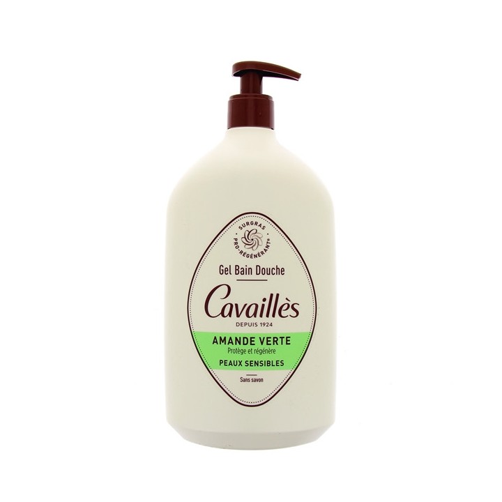 Gel bain douche Amande verte Surgras 1L Rogé Cavaillès