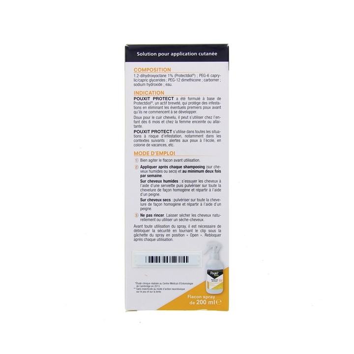 Pouxit Protect Spray Protection Anti-poux 200ml