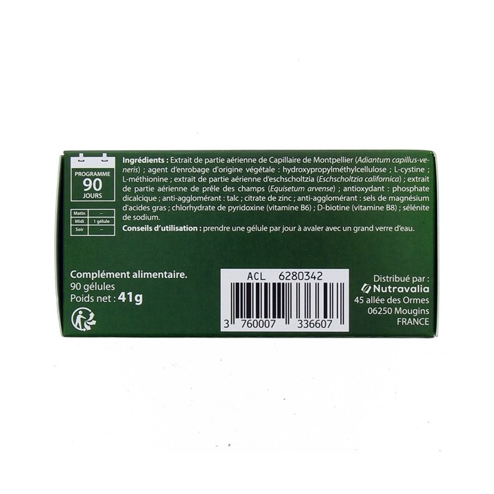 Luxéol Chute de Cheveux Réactionnelle x90 Gélules