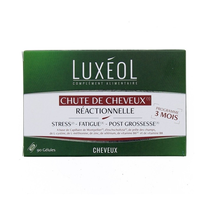 Luxéol Chute de Cheveux Réactionnelle x90 Gélules