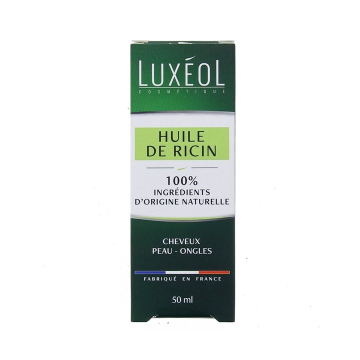 Luxéol Huile de ricin cheveux peau ongles 50ml