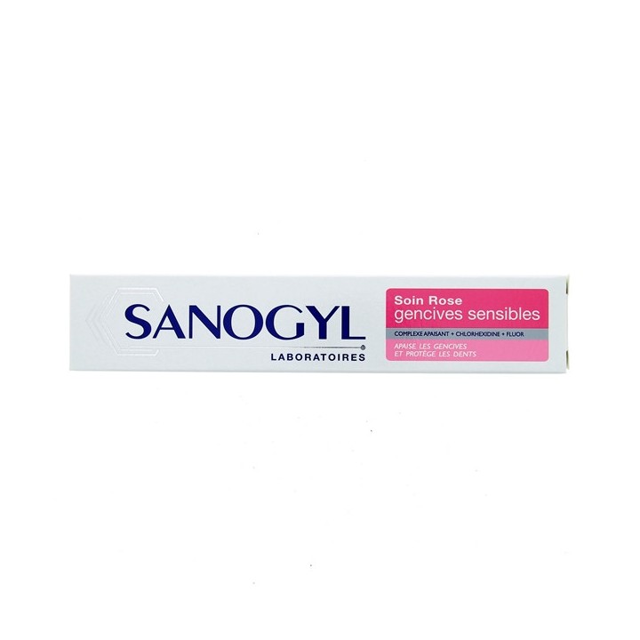 Dentifrice Soin Rose gencives sensibles 75ml Sanogyl