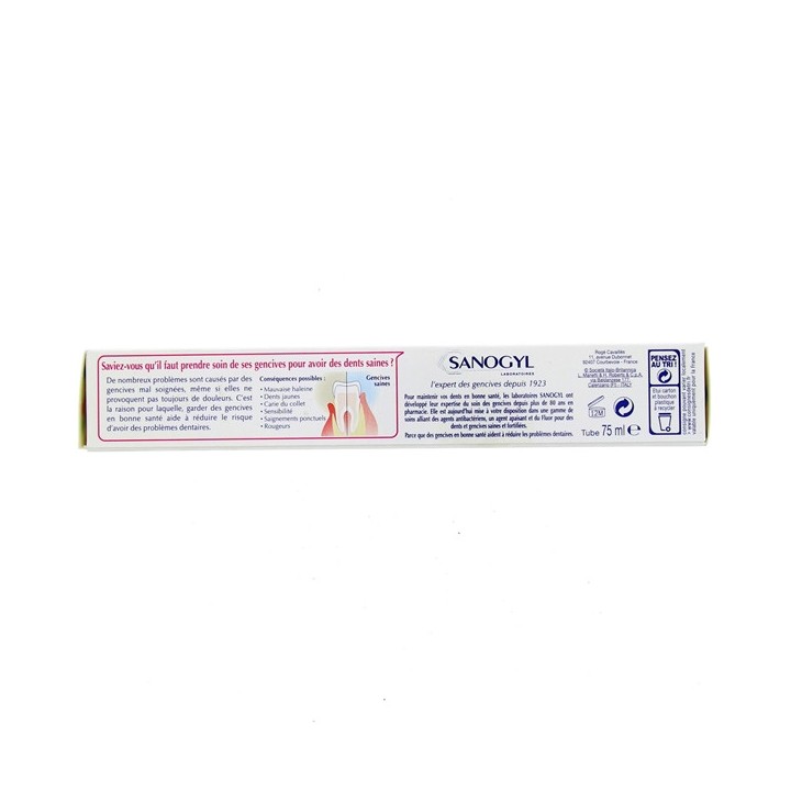Dentifrice Soin Bi-Protect Dents et Gencives 2x75ml Sanogyl