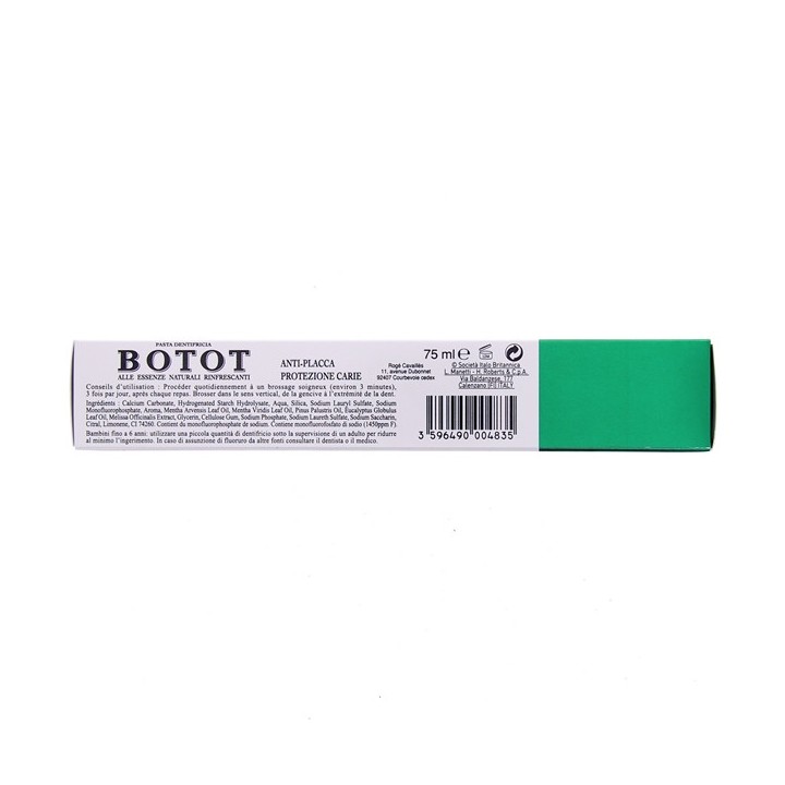 Pâte dentifrice Botot 75ml - Menthe Pin Eucalyptus