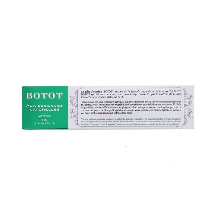Pâte dentifrice Botot 75ml - Menthe Pin Eucalyptus