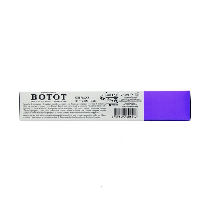 Pâte dentifrice Botot 75ml - Figue Menthe Cannelle