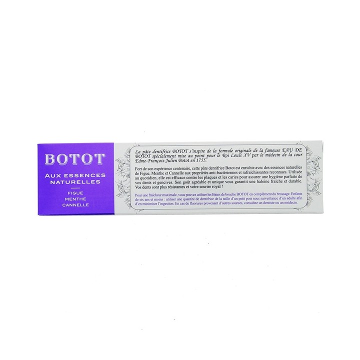 Pâte dentifrice Botot 75ml - Figue Menthe Cannelle