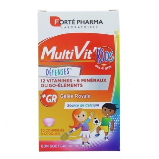 Multivit Kids Défenses x30 comprimés Forté Pharma - En vente chez Illicopharma