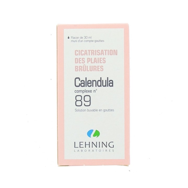 Calendula n°89 Gouttes 30ml - Lehning - Plaies & Brûlures