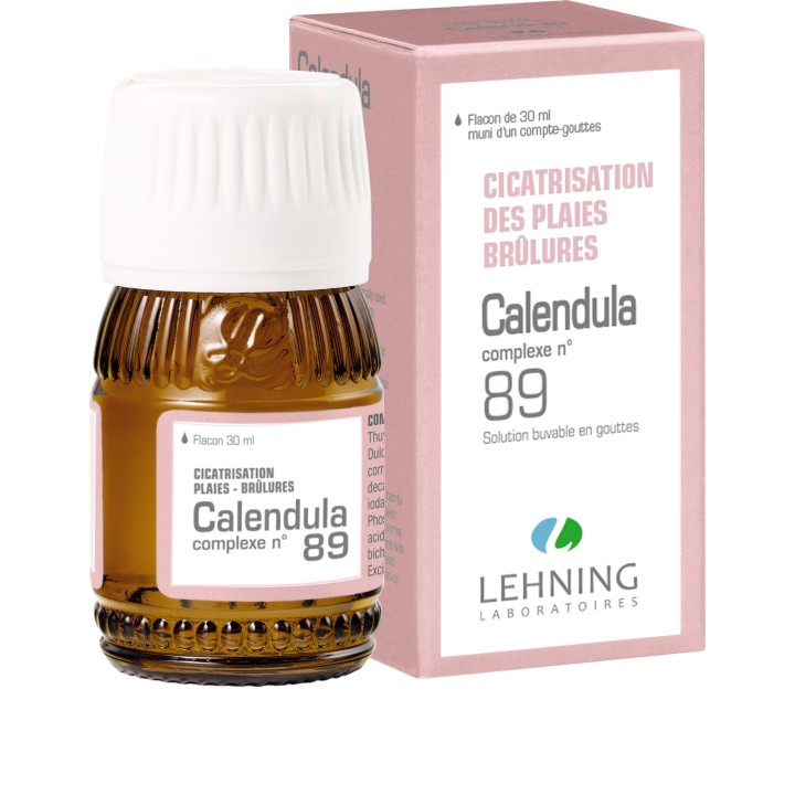 Calendula n°89 Gouttes 30ml - Lehning - Plaies & Brûlures