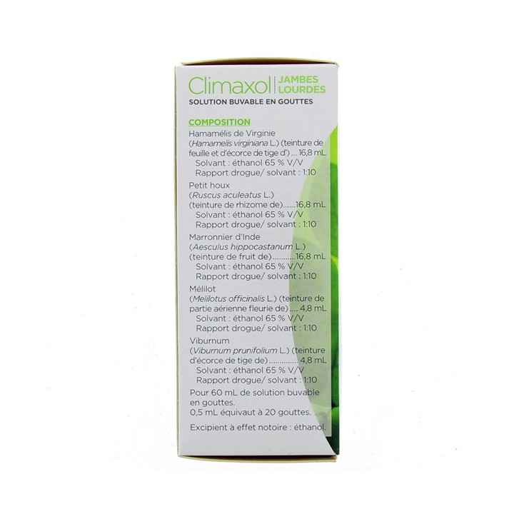 Climaxol solution buvable Jambes lourdes 60ml Lehning