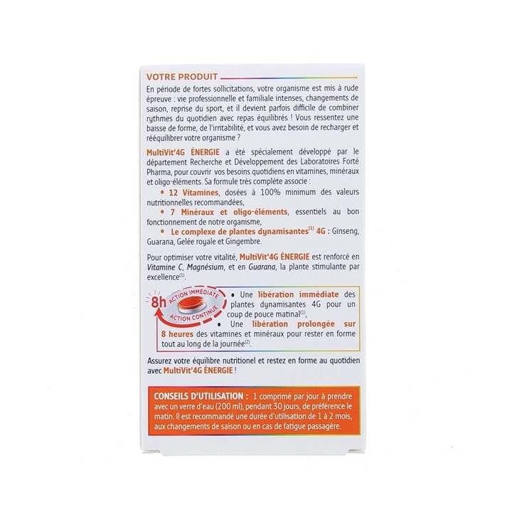 Multivit 4G Energie x30cpr Forté Pharma