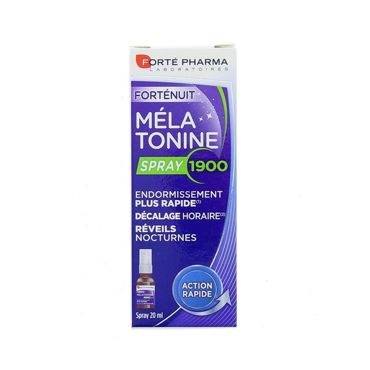 Forté Nuit Mélatonine Spray 1900 Forté Pharma - En vente chez Illicopharma