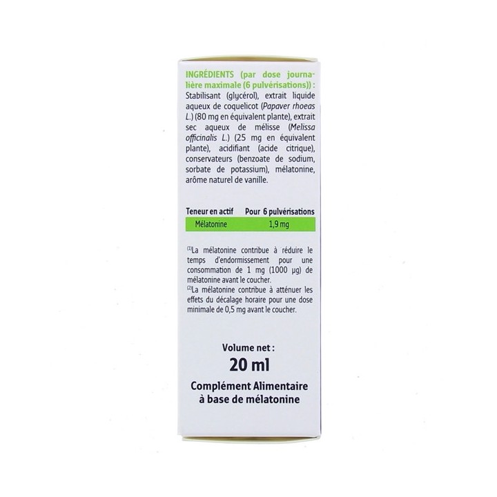 Forté Nuit Mélatonine Spray 1900 Forté Pharma - En vente chez Illicopharma