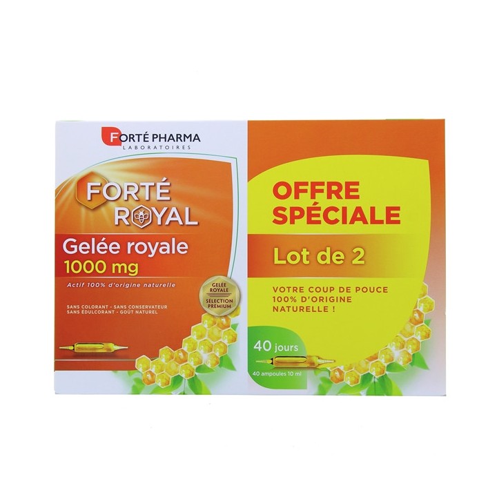 Gelée Royale 1000mg en lot de 2 - Forté Pharma - IllicoPharma