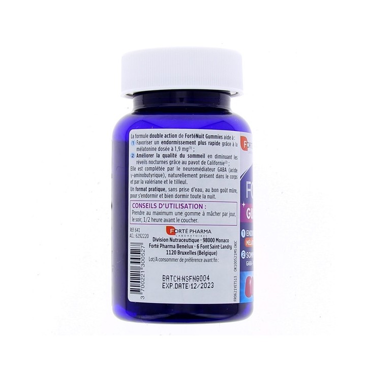 Forté Nuit Gummies x30 gommes Forté Pharma