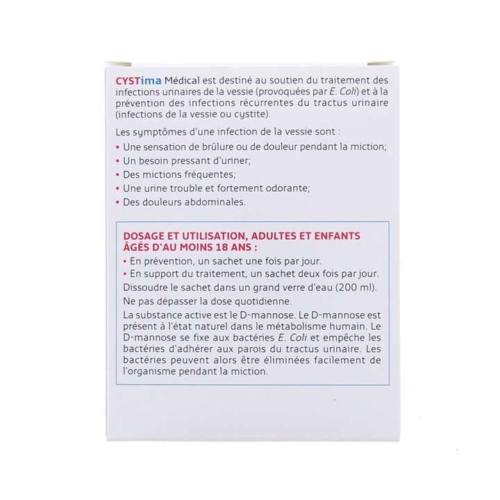 Cystima Médical x14 sachets Forté Pharma - Infections urinaires - 14 sachets