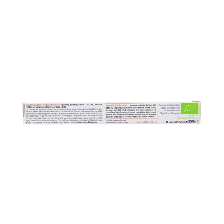 Forté Royal Gelée Royale Bio 3500mg x10 ampoules Forté Pharma