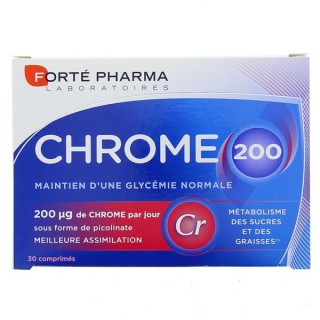 Chrome 200 x30 comprimés Forté Pharma - En vente chez Illicopharma