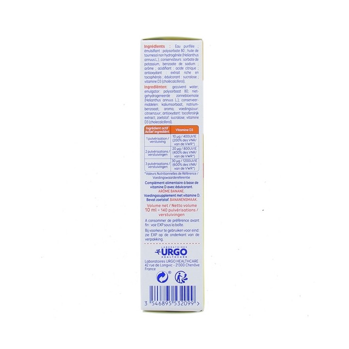 Alvityl Vitamine D3 Spray Sublingual 10ml