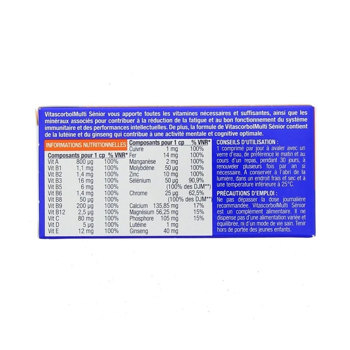 Vitascorbol Multi Senior x30cpr Cooper