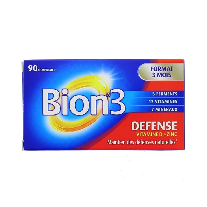 Bion 3 Défense 90 comprimés - 3 mois - Forme, vitalité