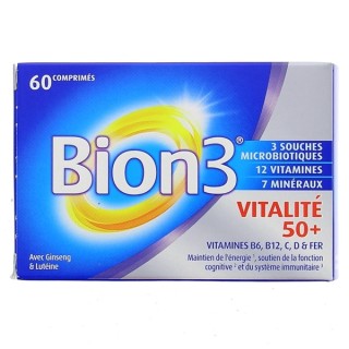 Bion 3 Vitalité 50+ 60 comprimés - Cure 2 mois - Force & Vitalité
