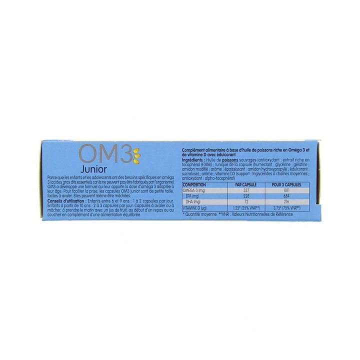 OM3 Junior x45 capsules goût orange