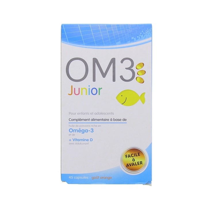 OM3 Junior x45 capsules goût orange