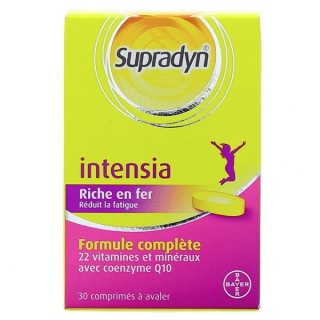 Supradyn Intensia Riche en Fer x30cpr - Forme & Vitalité