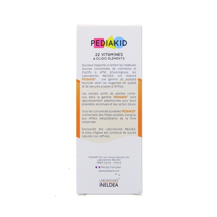 Pediakid 22 vitamines oligoéléments 125ml - Forme, vitalité - Pharmacie IllicoPharma