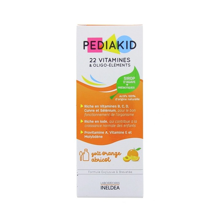 Pediakid 22 vitamines oligoéléments 125ml - Forme, vitalité - Pharmacie IllicoPharma