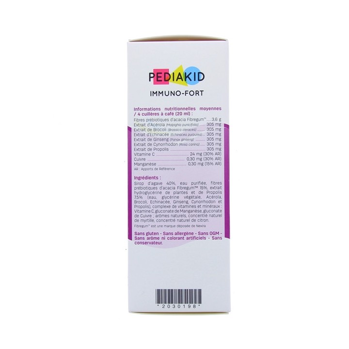 Pediakid Immuno Fort 250ml - Pour enfants - Forme, vitalité