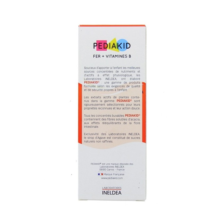 Pediakid Fer + Vitamines B sirop 125ml - Forme, vitalité - Enfants