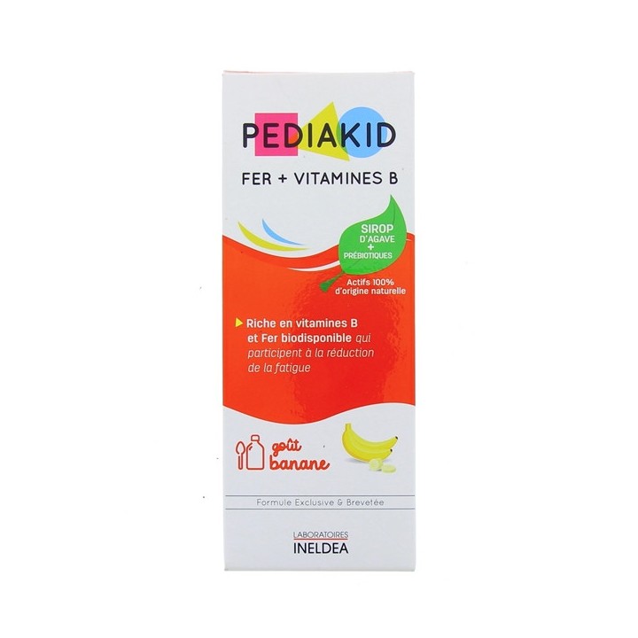 Pediakid Fer + Vitamines B sirop 125ml - Forme, vitalité - Enfants