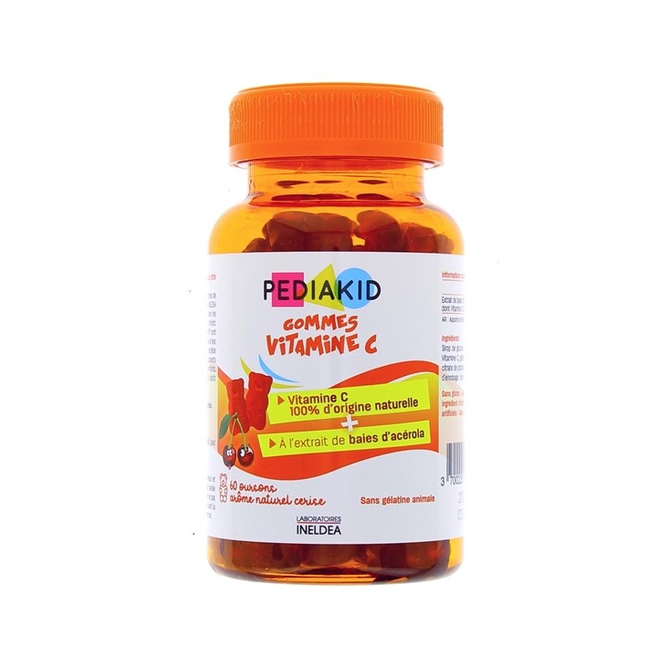 Pediakid Gommes Vitamine C x60 oursons - Enfant - Forme & Vitalité
