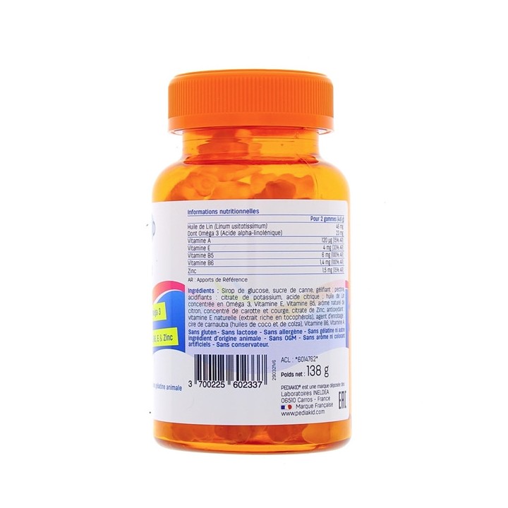 Pediakid Gommes Omega 3 x60 oursons