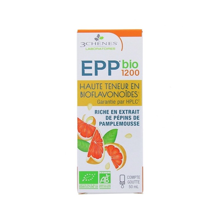Extrait pépins pamplemousse EPP 1200 Bio 50ml - 3 chênes